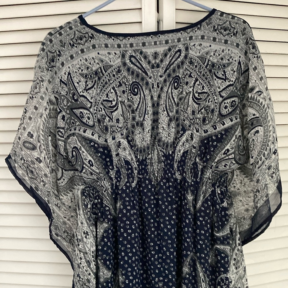 Speed Control Navy Blue Handkerchief Dress - size Large - Picture 6 of 8